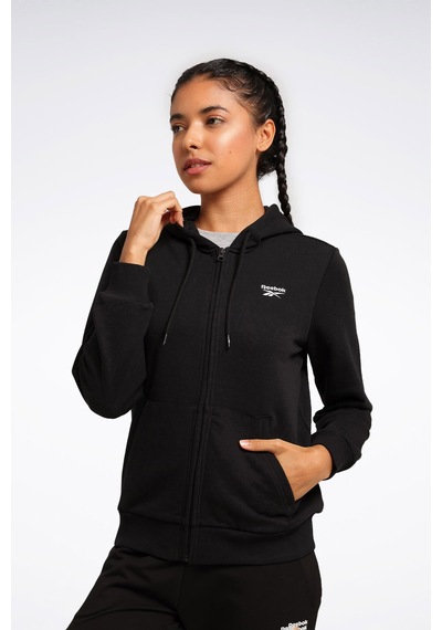 Reebok Rı Sl French Terry Fz Siyah Kadın Eşofman Üstü Siyah