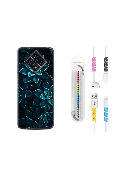 Infinix Zero 8 Kılıf Kablo Koruyuculu Mistik Çiçekler 1650