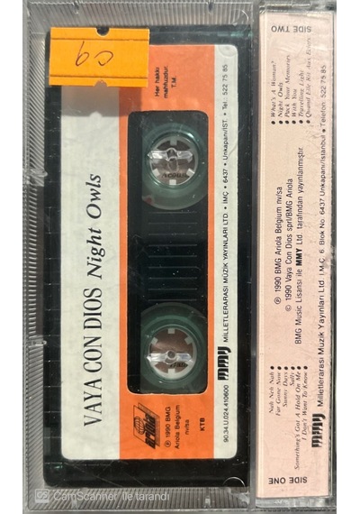 Plak Değildir Kaset Tir Vaya Con Dios Night Owls Kaset
