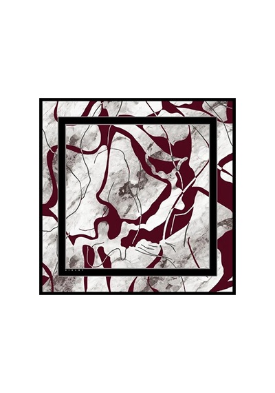 Sisley İpek Saten Eşarp-asm2043 Bordo