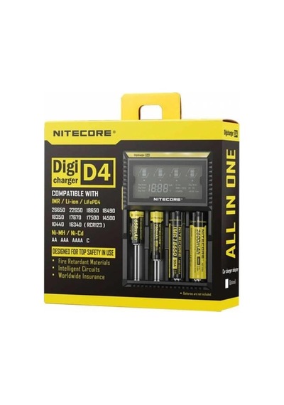 Nitecore Digi D4 Lcd 18650 Pil Şarj Aleti / Nitecore Li-ion Life Ni