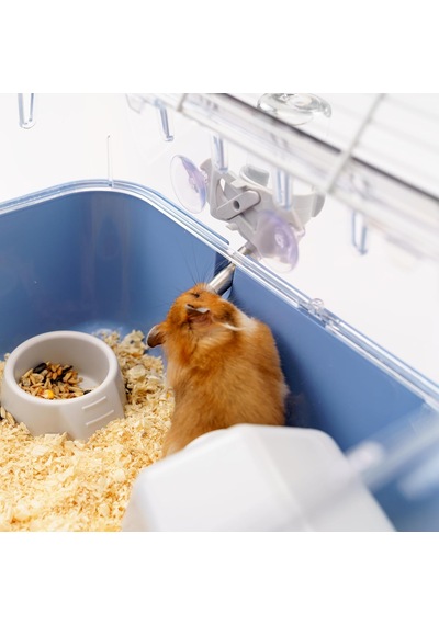 Tr Combi Hamster Kafesi, 2 Kemirgen Kafesi, Küçük Hayvan Kafesi, Hamster Aksesuarı Dahil, 79 X 30 X Y 26 Cm