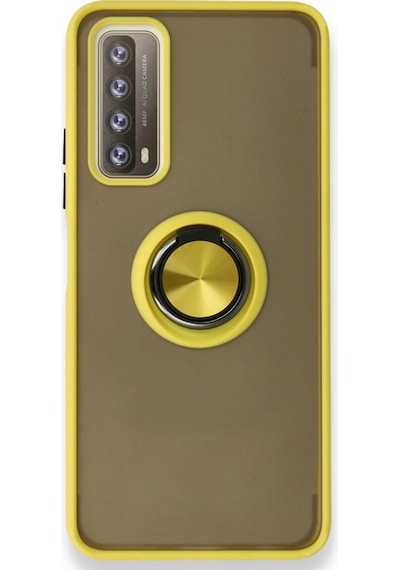 Huawei P Smart 2021 Kilif Montrea Ring Yüzük Stantli Kapak 494951775