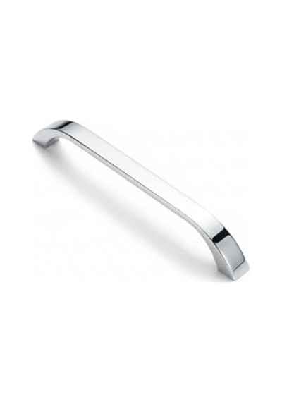 Krom Metal Mutfak Dolap Kulpu - Modern Tasarım, 96 Mm Uzunluk 155 x 230 MM (Büyük Boy)