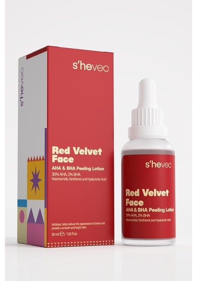 She Vec Red Velvet Face Derin Eksfoliasyon Sağlayan Anti Aging Etkili Peeling Losyon