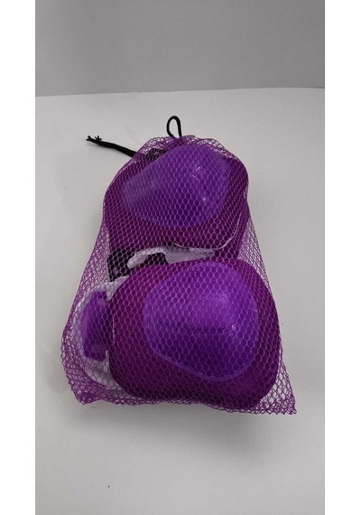 Çocuk Koruyucu Set Dizlik Dirseklik Bileklik 6 Parça Paten Scooter Bisiklet Kaykay Koruyucu Mor