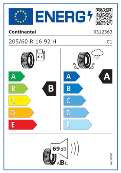 Continental 205/60R16 92H Fr Ultracontact 2026