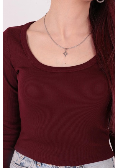 Busem W0011619 Kadın Bluz Bordo