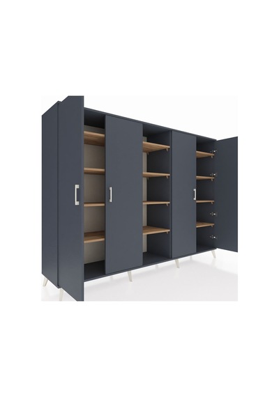 Hyperion Dolap 12 Raflı 4 Kapaklı 220x44x163 Antrasit-antrasit/ça Antrasit-antrasit/çam Hyperion Dolap 12 Raflı 4 Kapaklı 220x44x163 Antrasit-antrasit/ça Antrasit-antrasit/çam