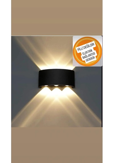 Tr 8011 10w Led Aplik, Çift Taraflı Dekoratif Duvar Aplik, Günışığı, Ip64 Suya Ve Toza Dayanıklı Genel