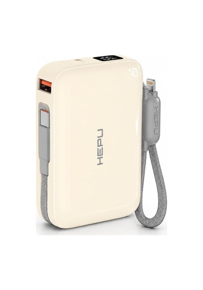 Lexroo Armor Series Hp-ap03y 10.000 Mah Qualcomm Quick Charge 3.0 Dijital Ekranlı Hızlı Şarj - Bej