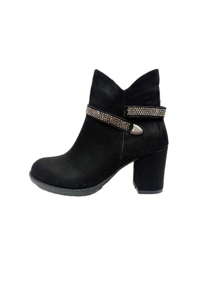 Bianca 153 Süet Trend Fashion Kadın Bot Siyah