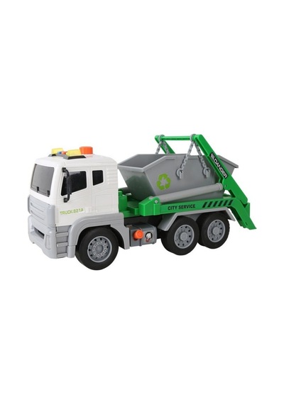 Vardem 1:12 Işıklı Sesli Geri Dönüşüm Kamyonu - Büyük Boy Oyuncak Çöp Kamyonu