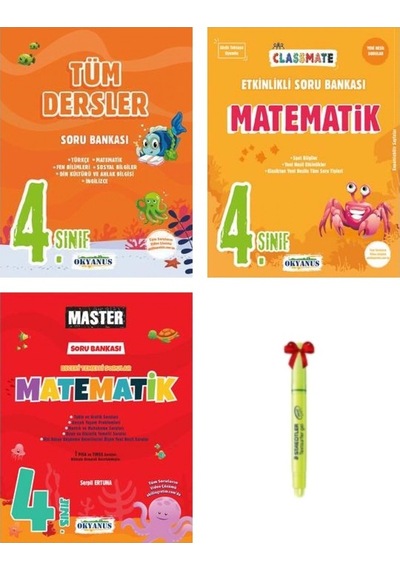 4.Sınıf Tüm Dersler Classmate Matematik Master Matematik