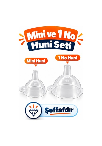 4 Boy Şeffaf Huni Seti Mini Küçük Orta Büyük Boy Sıvı Aktarma Dolum Hunisi Çok Amaçlı