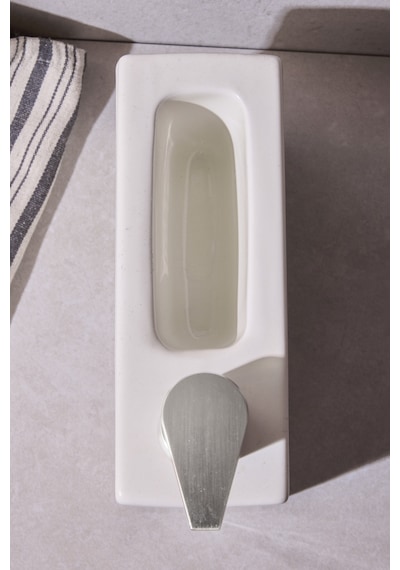 Ash Beige 750 Ml Porselen Mutfak Sıvı Sabunluk Bej Bej