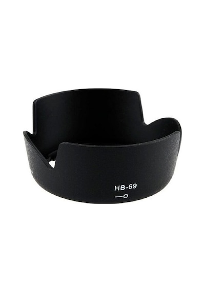 Nikon 18-55 MM G VR II Lens için Ters Takılabilir HB-69 Parasoley
