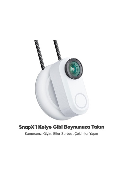 Akaso Snapx 4k/60fps 20mp Wi-fi Mini Aksiyon Kamera,taşınabilir Vücut Kamerası, Giyilebilir Video Kaydedici, Su Geç Genel