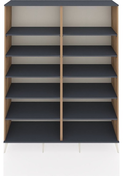 Hyperion Gardrop 10 Raflı 176x44x221 Çam-antrasit Beyaz Hyperion Gardrop 10 Raflı 176x44x221 Çam-antrasit Beyaz