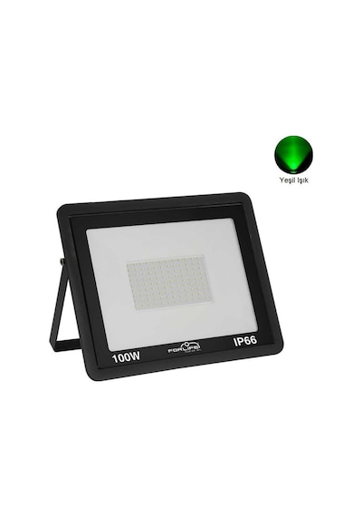 Forlife 100 Watt Slim Kasa Led Projektör Yeşil Işık