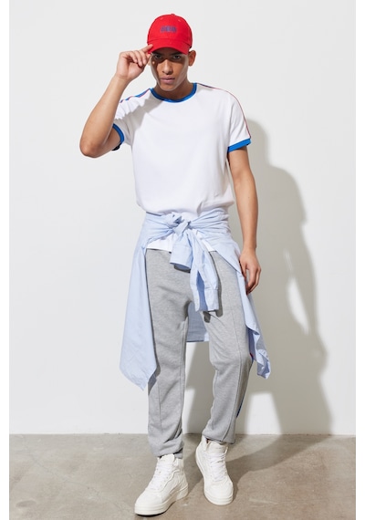 Ac&Co / Altınyıldız Classics Erkek Grı Melanj Standart Fit Normal Kesim Pamuklu Çizgili GRI MELANJ Ac&Co / Altınyıldız Classics Erkek Grı Melanj Standart Fit Normal Kesim Pamuklu Çizgili GRI MELANJ