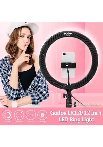 Hallow Godox LR120 12" Led Halka Işık Siyah
