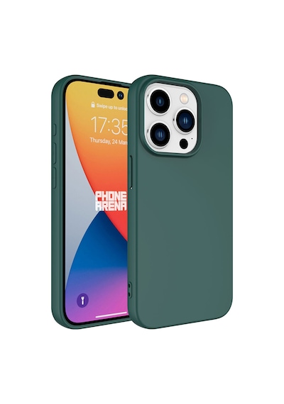Apple Uyumlu iPhone 15 Pro Max Hptk Lsr Lansman Kılıf-koyu Yeşil Koyu Yeşil