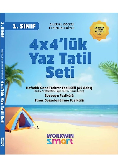 1. Sınıf 4x4'lük Tatil Tekrar Seti 12 Fasikül + Bilişsel Etkinlikler-2025