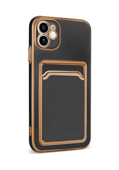 Zeyline Apple Uyumlu iPhone 11 Zore Bark Kartlıklı Kapak-lila