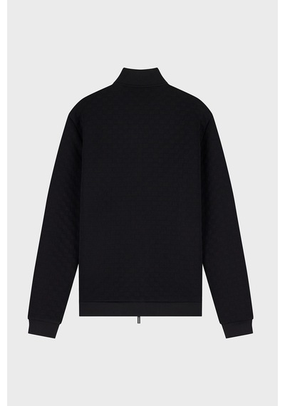 Ea7 Logolu Regular Fit Dik Yaka Fermuarlı Erkek Sweat Sweat 7m002246 Af26241 Uc001 Siyah