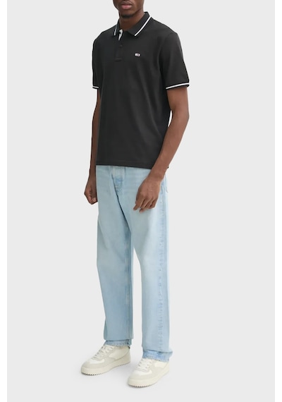 Tommy Jeans Erkek Polo Yaka T Shirt Dm0dm20745 Pt2 Koyu Gri Koyu Gri
