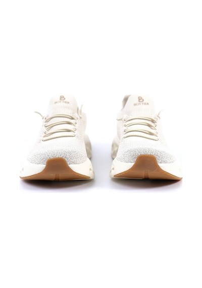 Tuna Bottier Bej Bağcıksız Kadın Spor Ayakkabı Triko Sneaker - 25asw851 Bej