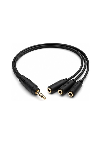Px-3aux 3 Lü Stereo Çoklayıcı, 3.5 Mm Aux Jak Splitter Kablo, 1 Erkek Giriş 3 Dişi Çıkış, Kulaklık Hoparlör Telefon Pc Araç Ses Paylaşım Adaptörü