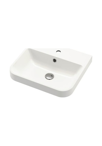 Ikea Backsjön Yarı Gömme Lavabo, Beyaz, 50x43 Cm