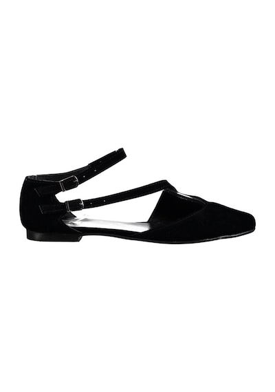 Fox Shoes Siyah Kadın Babet D726016902 Siyah