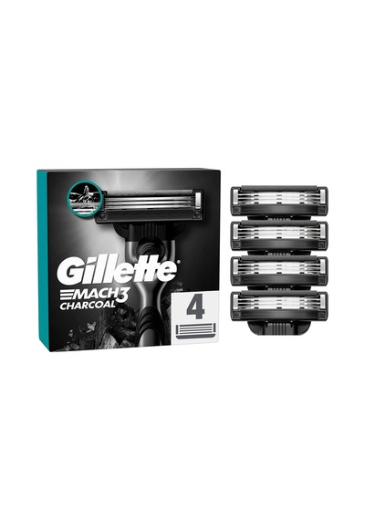 Gillette Mach3 Kömür Yedek Tıraş Bıçağı 4'lü - 3 Adet Tarı