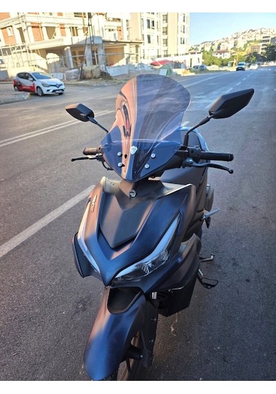Motocam Kuba Vizy 50 Ön Cam 2025-2026 Model 43cm Füme Renkli Sportif