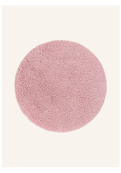 Musa Banyo Paspası 80 Cm, Yuvarlak, Yumuşak, Kaymaz, Hızlı Kuruyan Açık Pembe