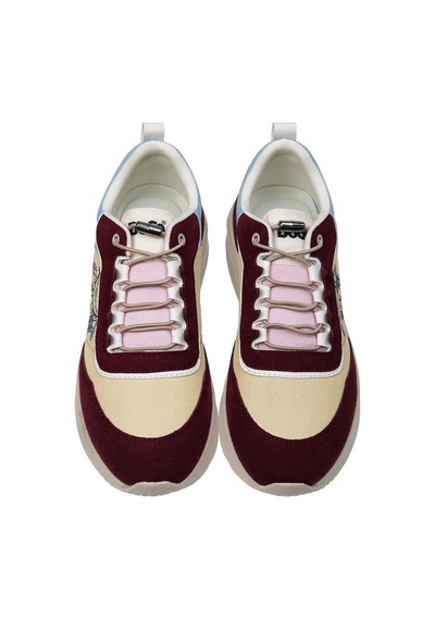 Kadın Vegan Deri Kahverengi Sneakers - Warner Bros Looney Tunes Tom And Jerry Charms Tasarım Çok Renkli
