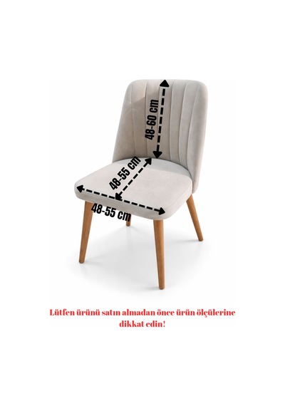 Mutfak Sandalye Kılıfı Büyük Oval Jakar Yıkanabilir Streç Lastikli Sandalye Örtüsü 1 Adet Vizon - 814325519 Vizon