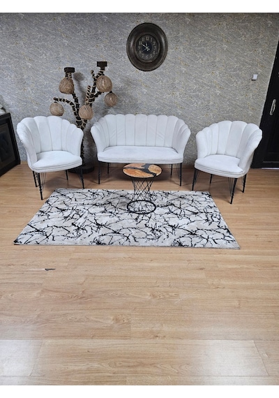 Zafir Siyah Boyalı Tel Ayak Papatya Çay Seti Koltuk Takımı , Balkon, Salon, Ofis, Cafe Koltuk Takımı Krem Zafir Siyah Boyalı Tel Ayak Papatya Çay Seti Koltuk Takımı , Balkon, Salon, Ofis, Cafe Koltuk Takımı Krem