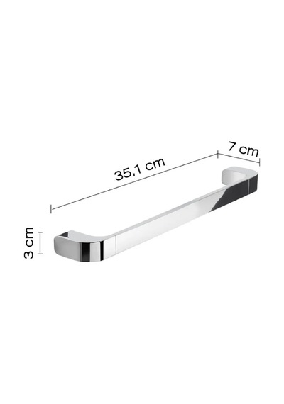 Outline Uzun Havluluk/tutamak, 35.1cm - Krom Krom