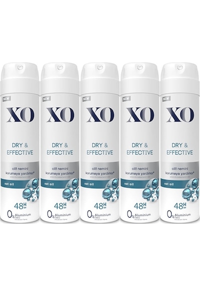 Xo Deodorant 150ml Women-kadın Dry & Effective 5 Li Set