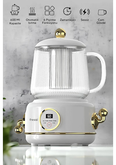 Fressi Eiffel KT-03 600 ML Elektrikli Cam Kettle