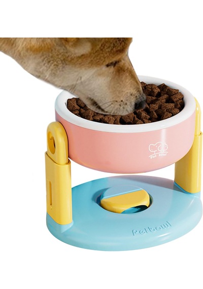 Yüksekliği Ayarlanabilir, Vantuzlu, Kedi-köpek Mama Kabı