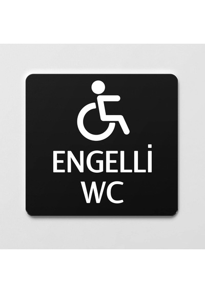 Engelli Tuvaleti Kapı Levhası Ofis Yönlendirme Kapı İsimlik Tabela
