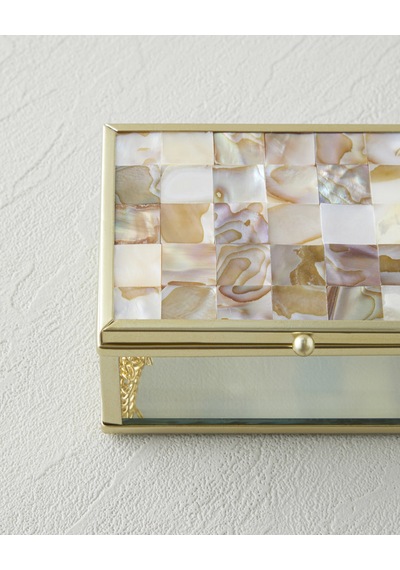 Poppy Cam Dekoratif Kutu 11x8x5 Cm Gold