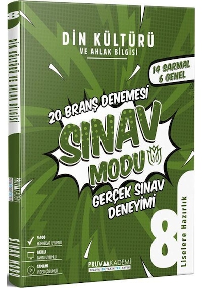 8. Sınıf Din Kültürü Ve Ahlak Bilgisi Branş Denemesi Pruva Akademi