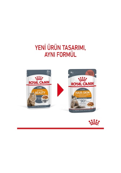 Royal Canin Hair & Skin Gravy Yetişkin Kedi Yaş Maması 12 X 85 Gr