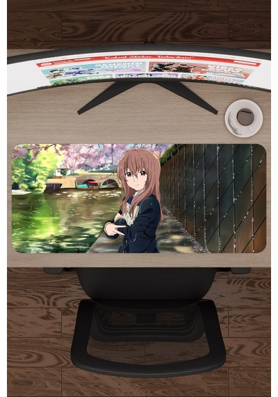Koe No Katachi Kaymaz Dikişli Kauçuk Oyuncu Mousepad V4 - 70x30 Xl Gaming Mouse Pad Fare Altlığı